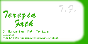 terezia fath business card